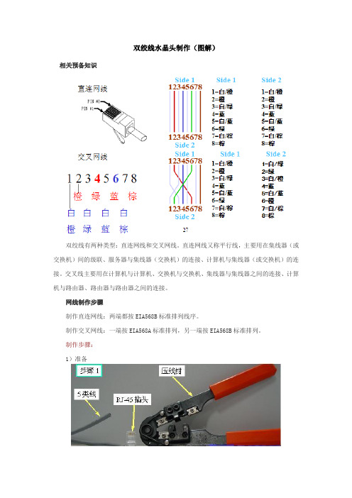 双绞线水晶头制作(图解)