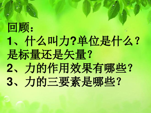 人教版高一物理必修一课件:3.1重力 基本相互作用