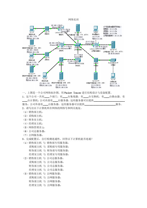 企业网络实训