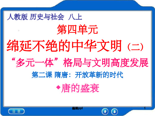 《隋唐：开放革新的时代》2. 唐的盛衰