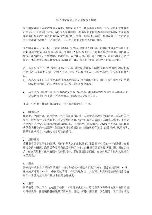 东平国家森林公园驴迹导游全攻略