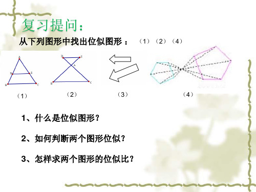 平面直角坐标系中的位似变换