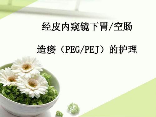 经皮内窥镜下胃空肠造瘘(PEGPEJ)的护理.ppt