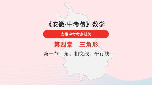 安徽省2023中考数学第4章三角形课件