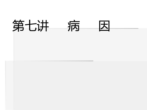 第七讲--病因ppt课件
