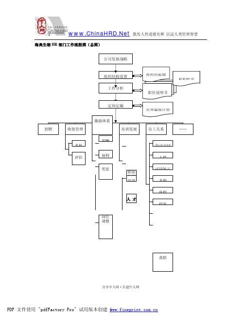 HR部门工作流程图