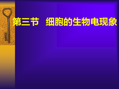 细胞的基本功能之生物电.ppt