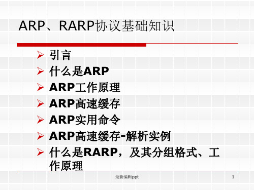 ARP协议详解ppt课件