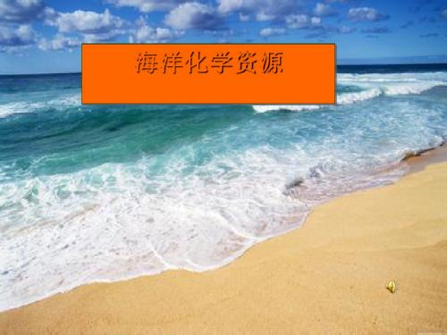 海洋化学资源PPT课件7 鲁教版