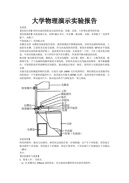 大学物理演示实验报告