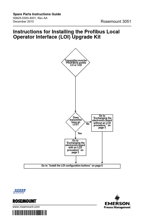 Rosemount 3051传感器说明书