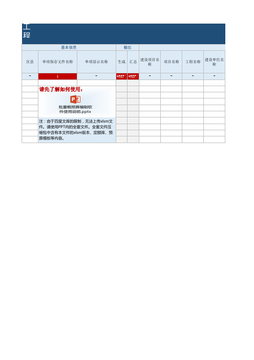 批量通信概预算编制(451定额 EXCEL版) (2)