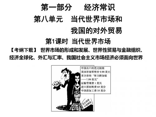 经济常识高考复习及训练PPT课件(商品和商品经济等50个) 人教课标版16