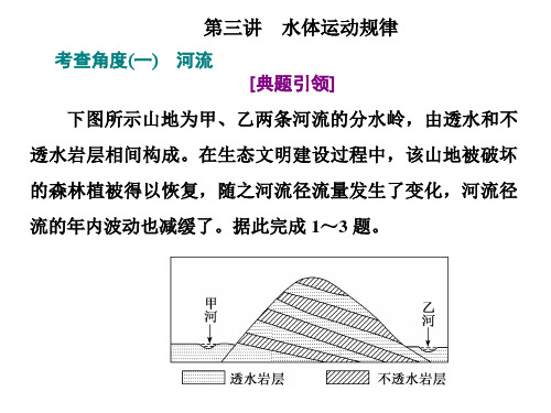 选考地理---第三讲 水体运动规律