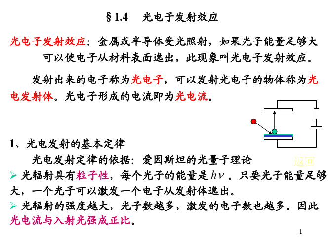 §1.4  光电子发射效应