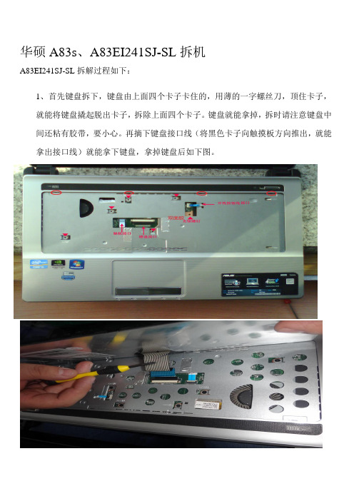 华硕A83s、A83EI241SJ拆机