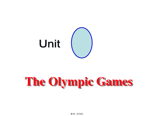 book2unit2Olympic-games-单元课件(共104张)