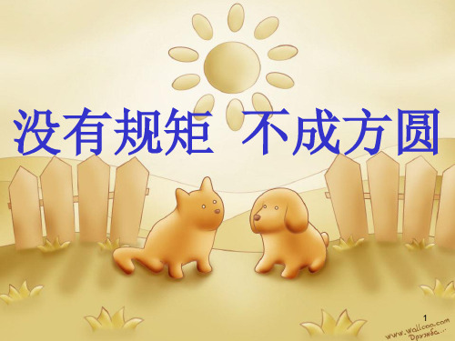 三年级 没有规矩不成方圆PPT课件