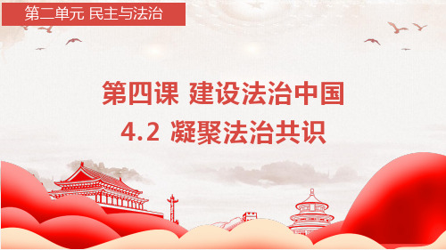 4.2 凝聚法治共识   课件(共30张PPT)-(2024)九年级道德与法治上册