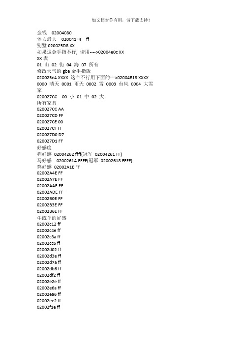 (小鸡模拟器)牧场物语矿石镇的伙伴们金手指