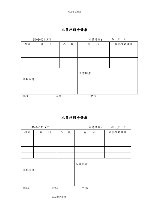 人事管理表格(全部)