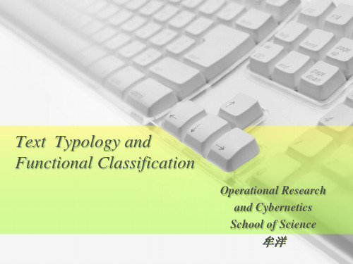 Text Typology and Classification