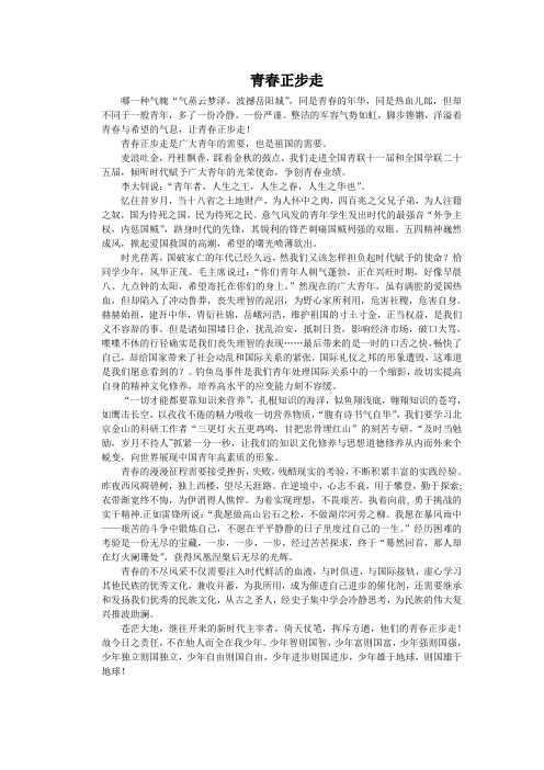青春正步走