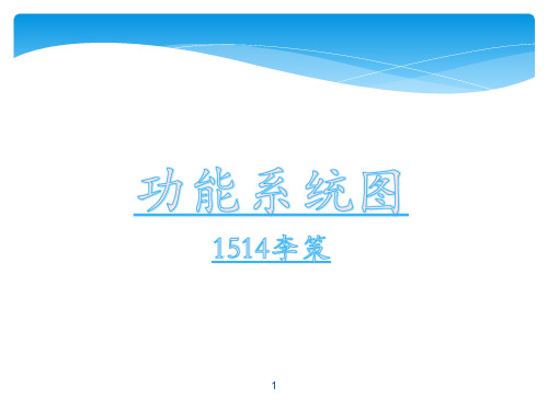 功能系统图产品设计