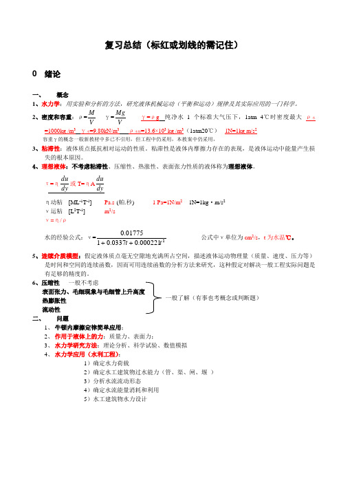 水力学重点