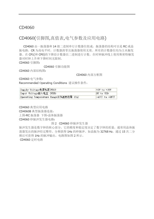 CD 最全中文参考资料 引脚定义 电路连接