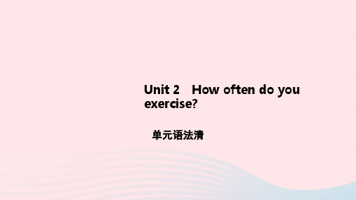 八年级英语上册Unit2 单元语法课件新版人教新目标版