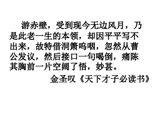 高中语文苏教版必修一：赤壁赋