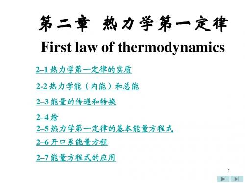 工程热力学第2章