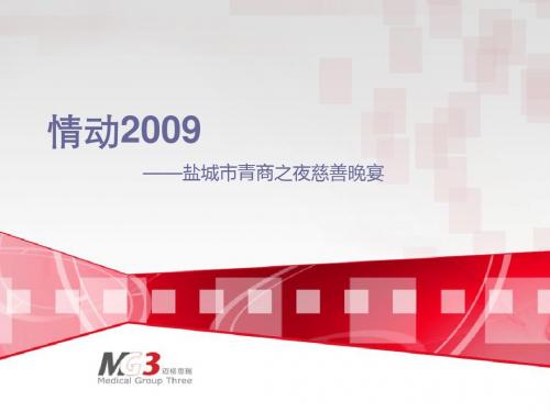 情动2009慈善晚宴全程策划方案