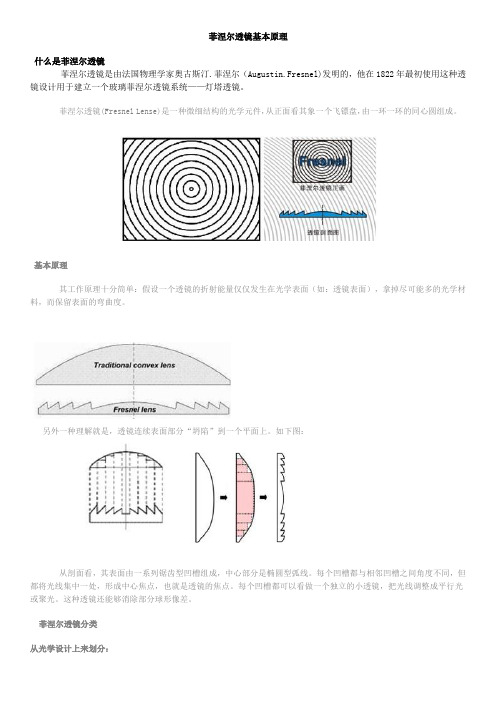 菲涅尔透镜基本原理