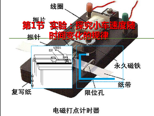 2019秋人教版高中物理必修1教学课件：第二章匀变速直线运动的研究第1节实验：探究小车速度随时间变化的规律