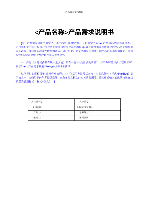 产品需求文档经典案例(DOC166页)