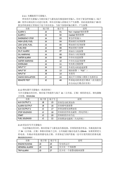 DST4600A控制器部分说明书