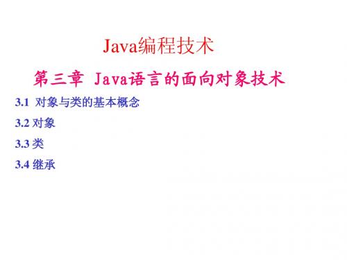Java语言程序设计-3