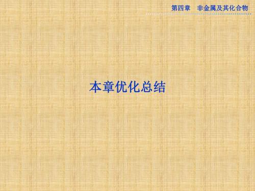 高三化学必修1专题优化总结复习课件12