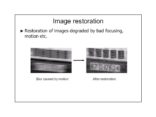 图像分析与处理 图象恢复(一)PPT精品文档40页