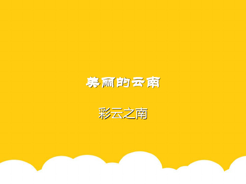 美丽的云南实用PPT文档