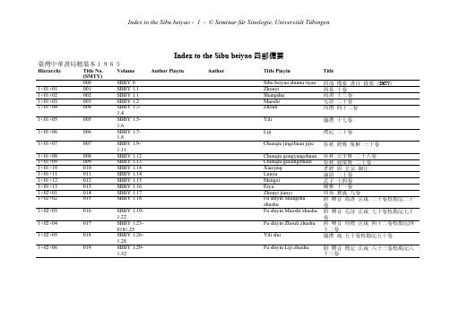 四部备要目录