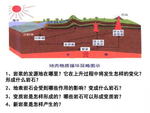 地球表面形态地壳物质循环