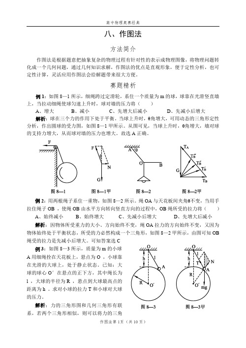 高中物理奥赛经典方法 作图法