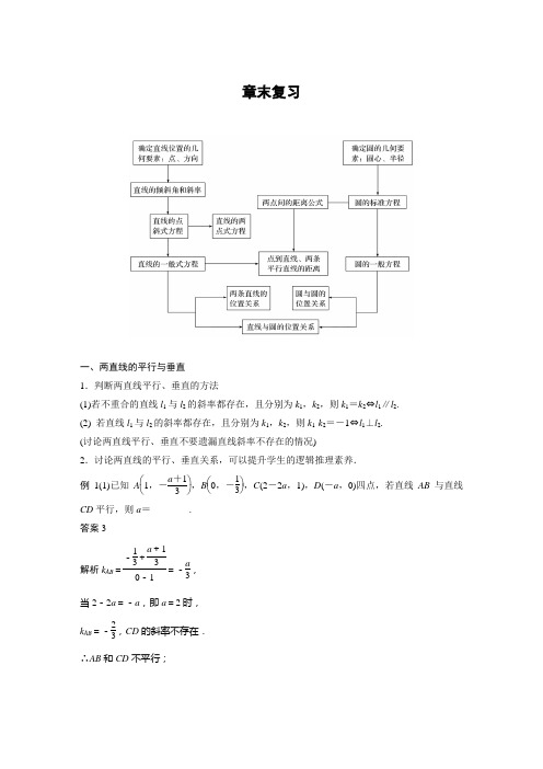 人教A版高中数学选择性必修第一册第2章 章末复习课时练习题