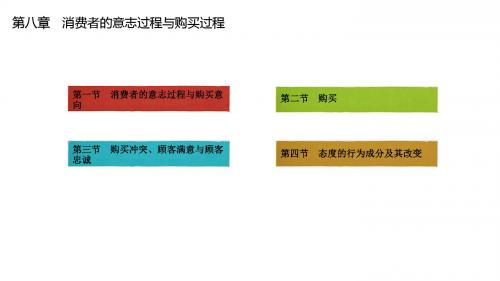 消费者行为学第八章 消费者的意志过程与购买过程