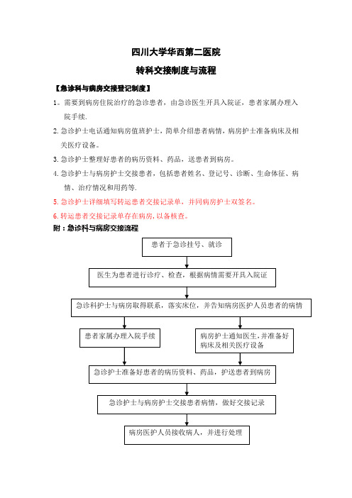 转科交接制度与流程