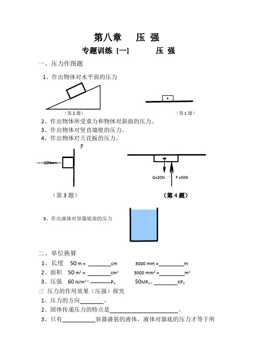 专题训练(压强)