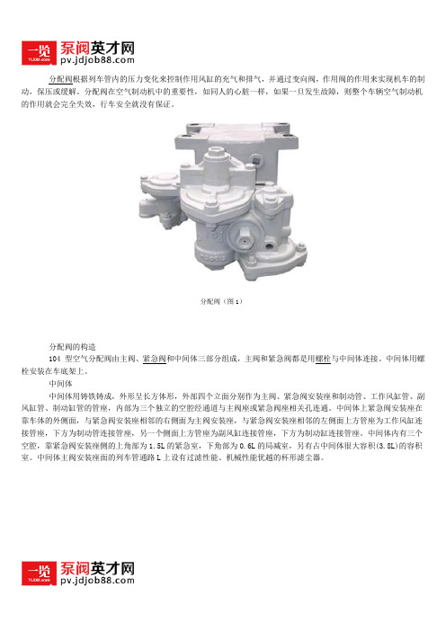 分配阀的工作原理与结构解析